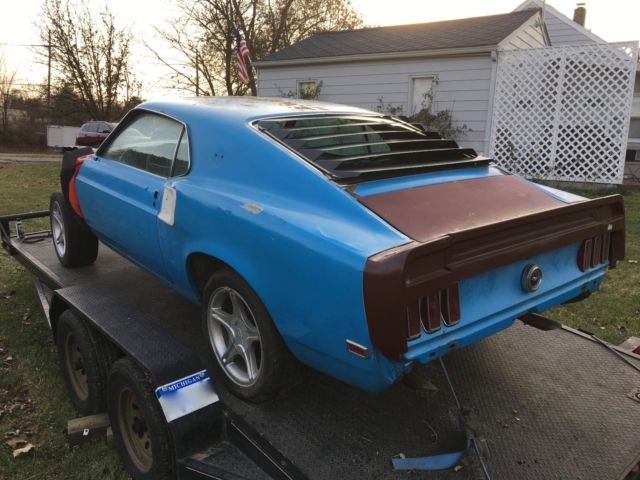 1969 Yellow Ford Mustang Fastback