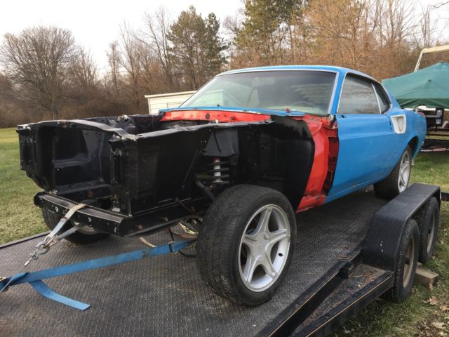 1969 Yellow Ford Mustang Fastback