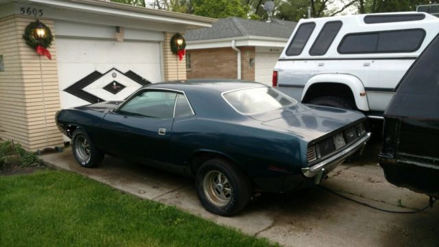1971 Blue (was B5) re-painted prior to us Plymouth Barracuda Coupe