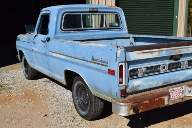 1972 Blue (Patina) Ford F-100 Standard Cab Pickup