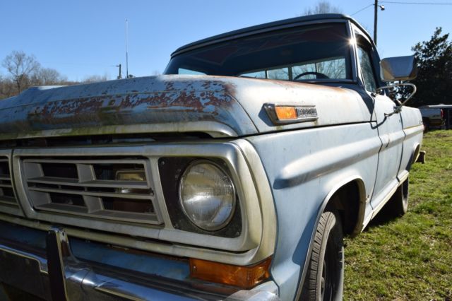 1972 Blue (Patina) Ford F-100 Standard Cab Pickup