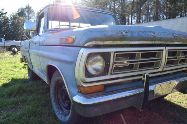 1972 Blue (Patina) Ford F-100 Standard Cab Pickup