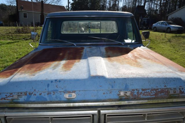 1972 Blue (Patina) Ford F-100 Standard Cab Pickup