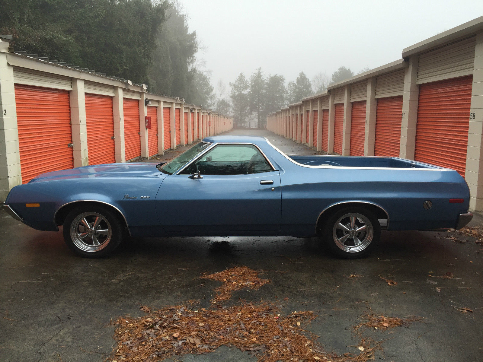 1972 Blue Ford Ranchero Standard Cab Pickup