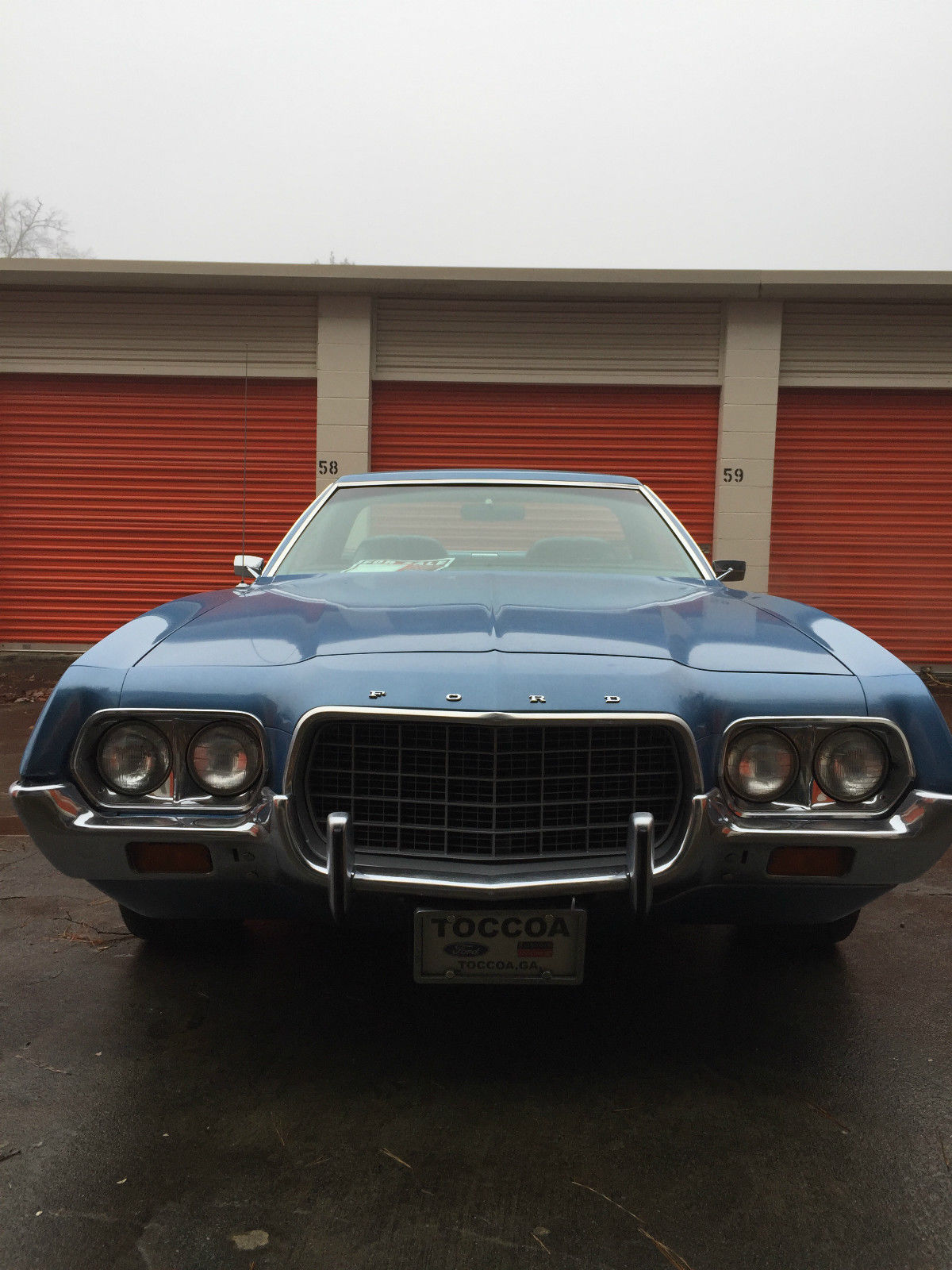 1972 Blue Ford Ranchero Standard Cab Pickup