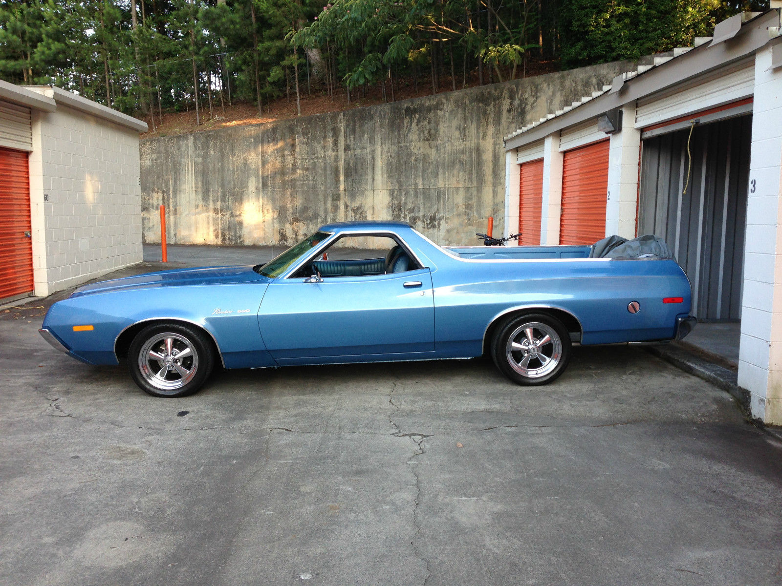 1972 Blue Ford Ranchero Standard Cab Pickup