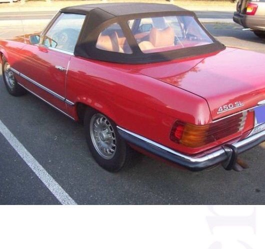1973 Red Mercedes-Benz SL-Class Convertible