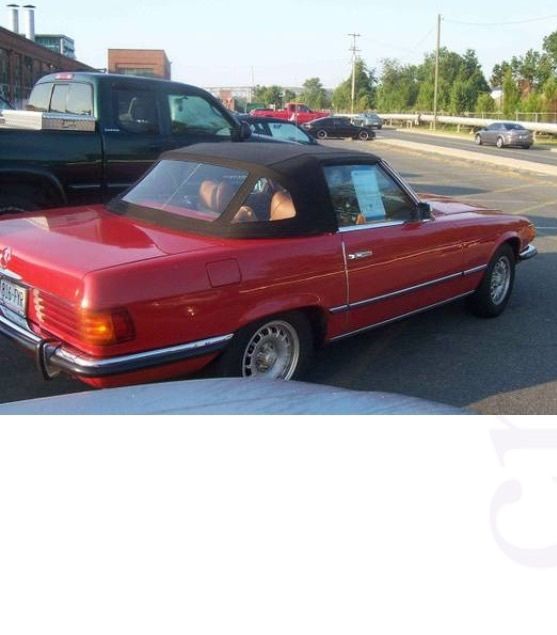 1973 Red Mercedes-Benz SL-Class Convertible