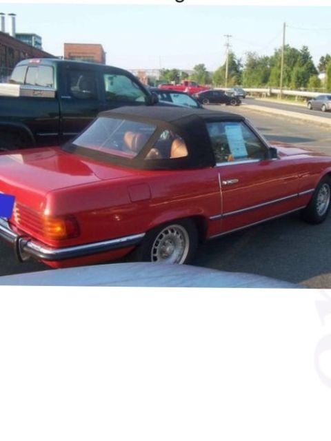 1973 Red Mercedes-Benz SL-Class Convertible