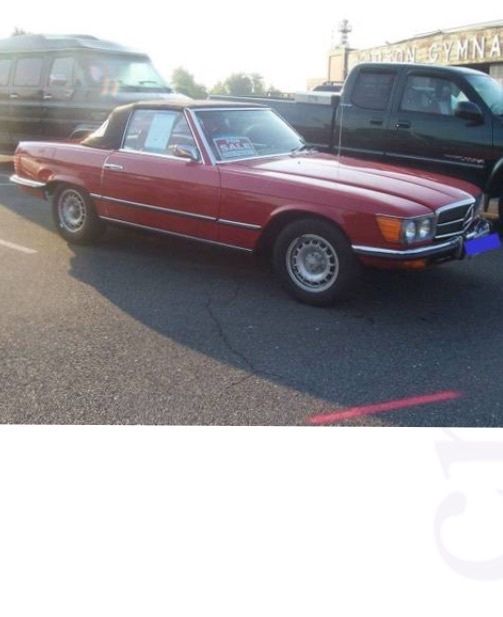 1973 Red Mercedes-Benz SL-Class Convertible