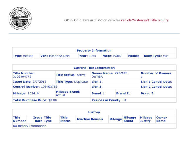 1976 Lime Green Ford E-Series Van Window Van Extended Body