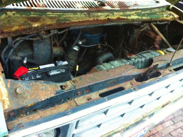 1976 Lime Green Ford E-Series Van Window Van Extended Body