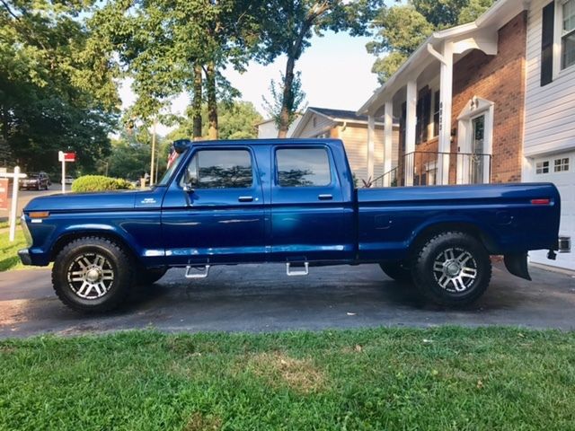 1977 Blue Ford F-250 Crew Cab Pickup