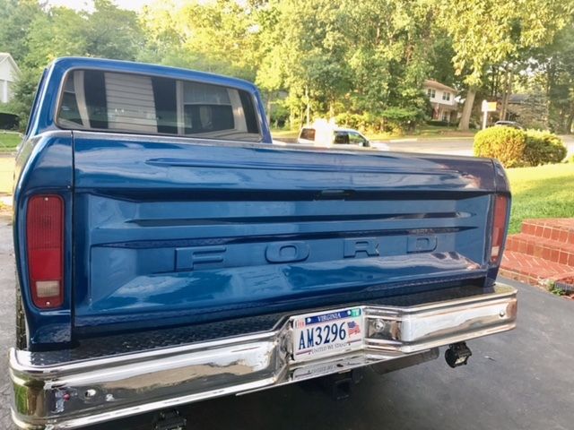 1977 Blue Ford F-250 Crew Cab Pickup