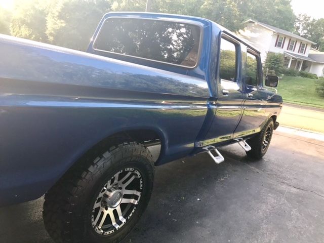 1977 Blue Ford F-250 Crew Cab Pickup