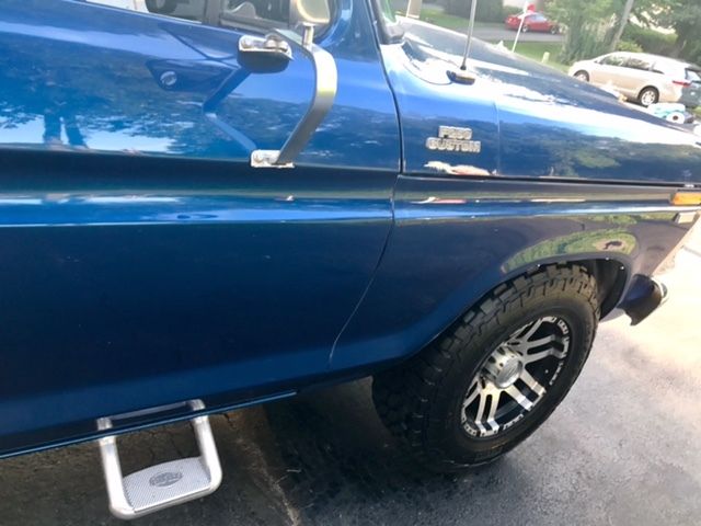 1977 Blue Ford F-250 Crew Cab Pickup