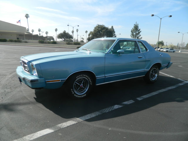 1977 Blue Ford Mustang Coupe
