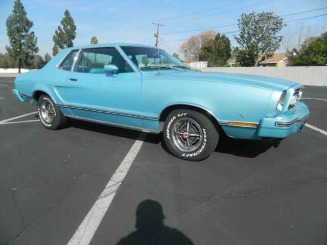 1977 Blue Ford Mustang Coupe