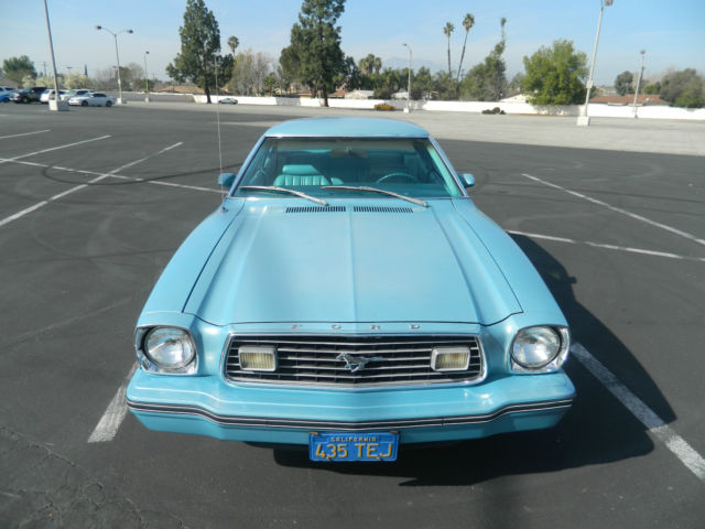 1977 Blue Ford Mustang Coupe