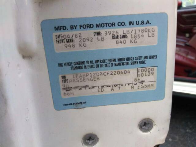 1982 Ford Mustang Convertible