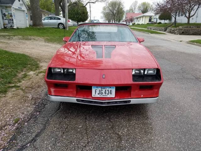 1983 Red Chevrolet Camaro Convertible