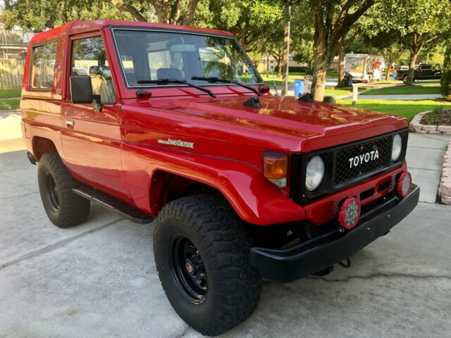 1985 Red Toyota Land Cruiser SUV