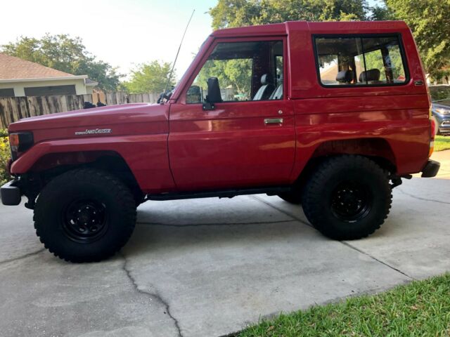 1985 Red Toyota Land Cruiser SUV