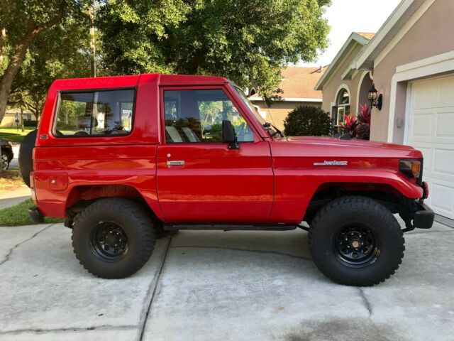 1985 Red Toyota Land Cruiser SUV