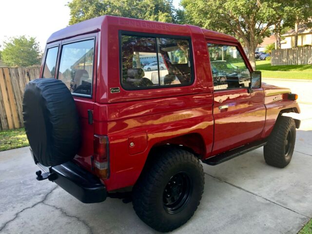 1985 Red Toyota Land Cruiser SUV