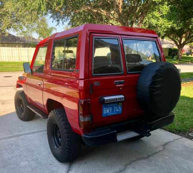 1985 Red Toyota Land Cruiser SUV