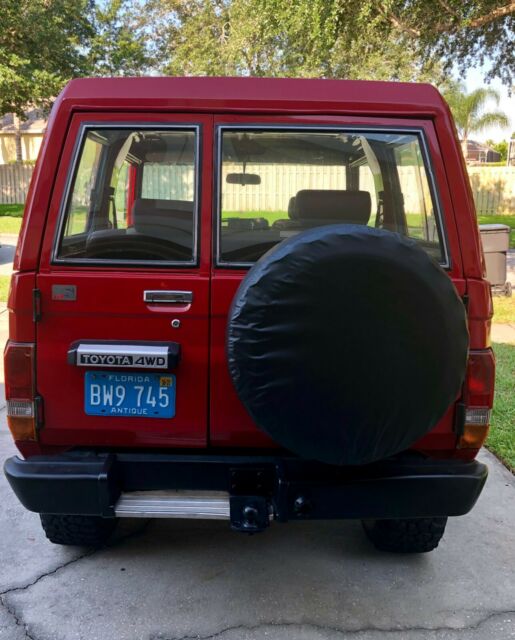 1985 Red Toyota Land Cruiser SUV