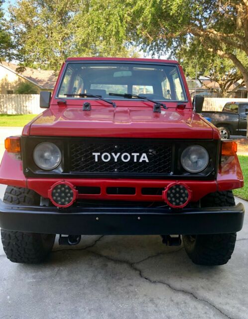 1985 Red Toyota Land Cruiser SUV