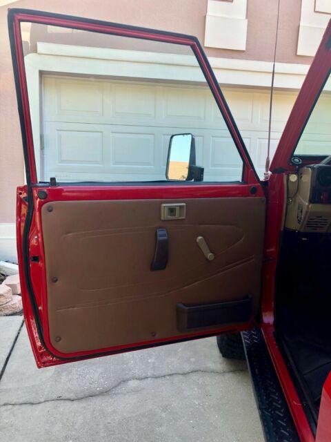 1985 Red Toyota Land Cruiser SUV