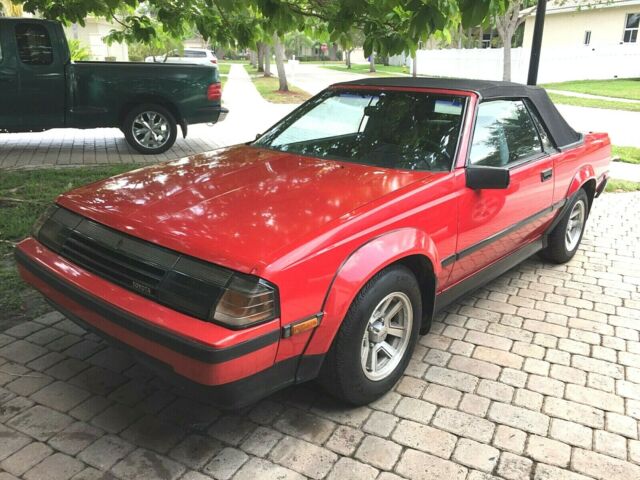 1985 Red Toyota Celica Convertible