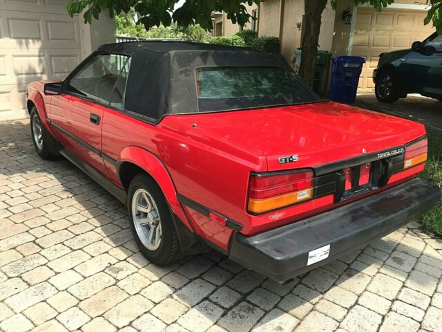1985 Red Toyota Celica Convertible