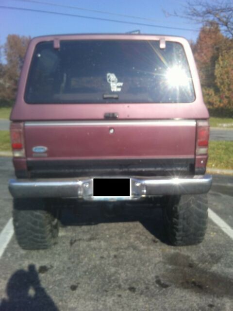 1986 Red Ford Bronco SUV