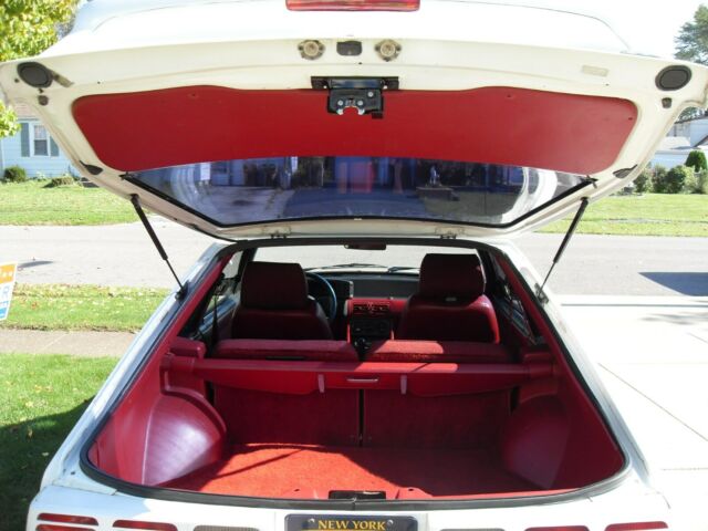 1988 White Ford Mustang Hatchback