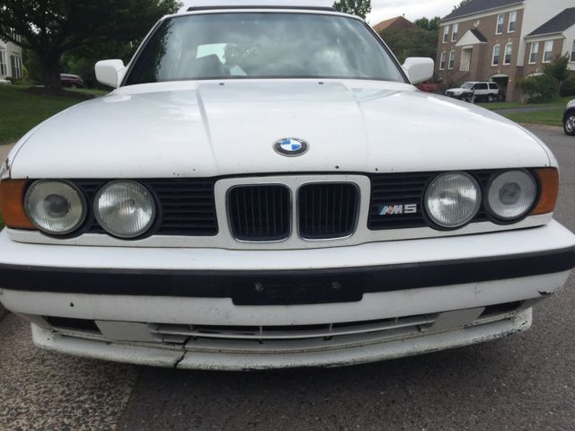 1991 White BMW M5 Sedan