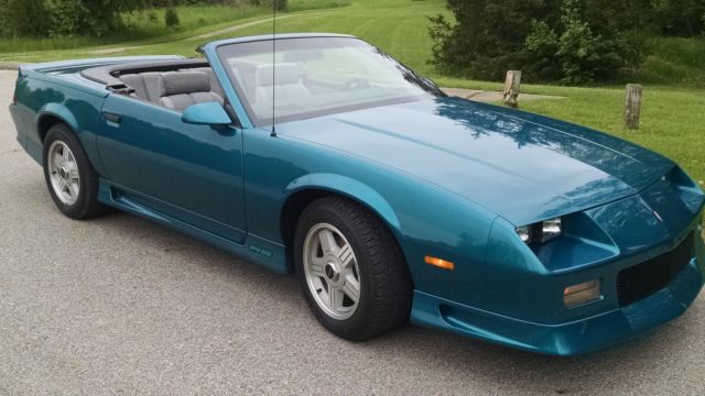 1991 Teal Chevrolet Camaro Convertible