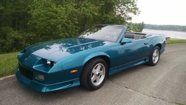 1991 Teal Chevrolet Camaro Convertible