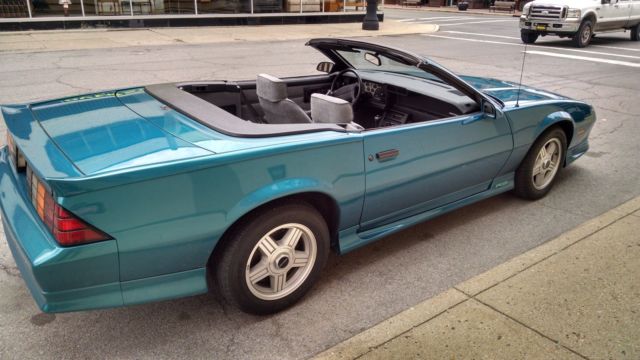 1991 Teal Chevrolet Camaro Convertible