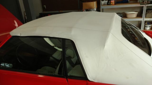 1992 Red Ford Mustang Convertible