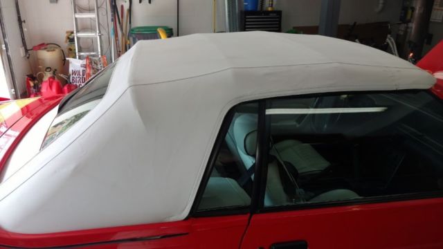 1992 Red Ford Mustang Convertible