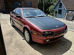 1992 Burgundy Nissan NX Coupe