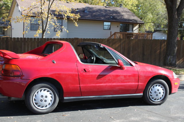 1993 RED Honda Del Sol Convertible