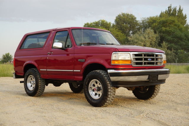 1994 Red Ford Bronco SUV