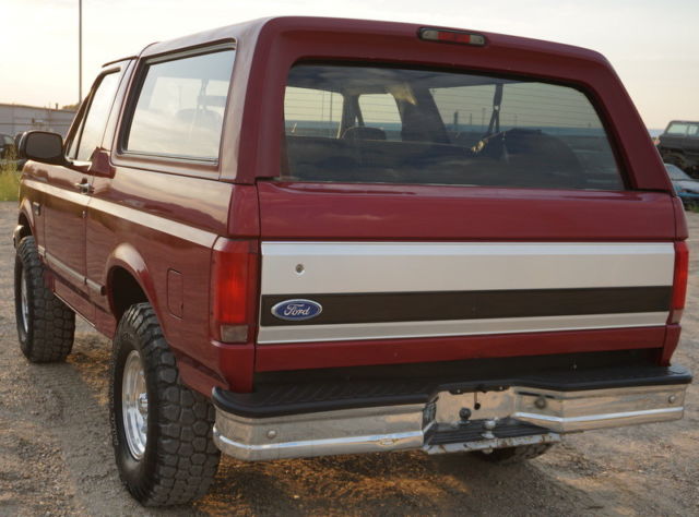 1994 Red Ford Bronco SUV
