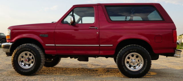 1994 Red Ford Bronco SUV
