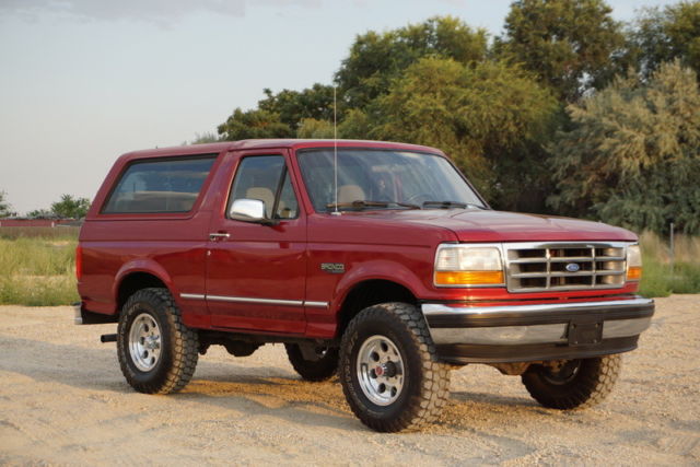 1994 Red Ford Bronco SUV