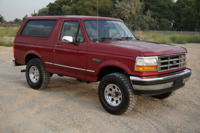 1994 Red Ford Bronco SUV